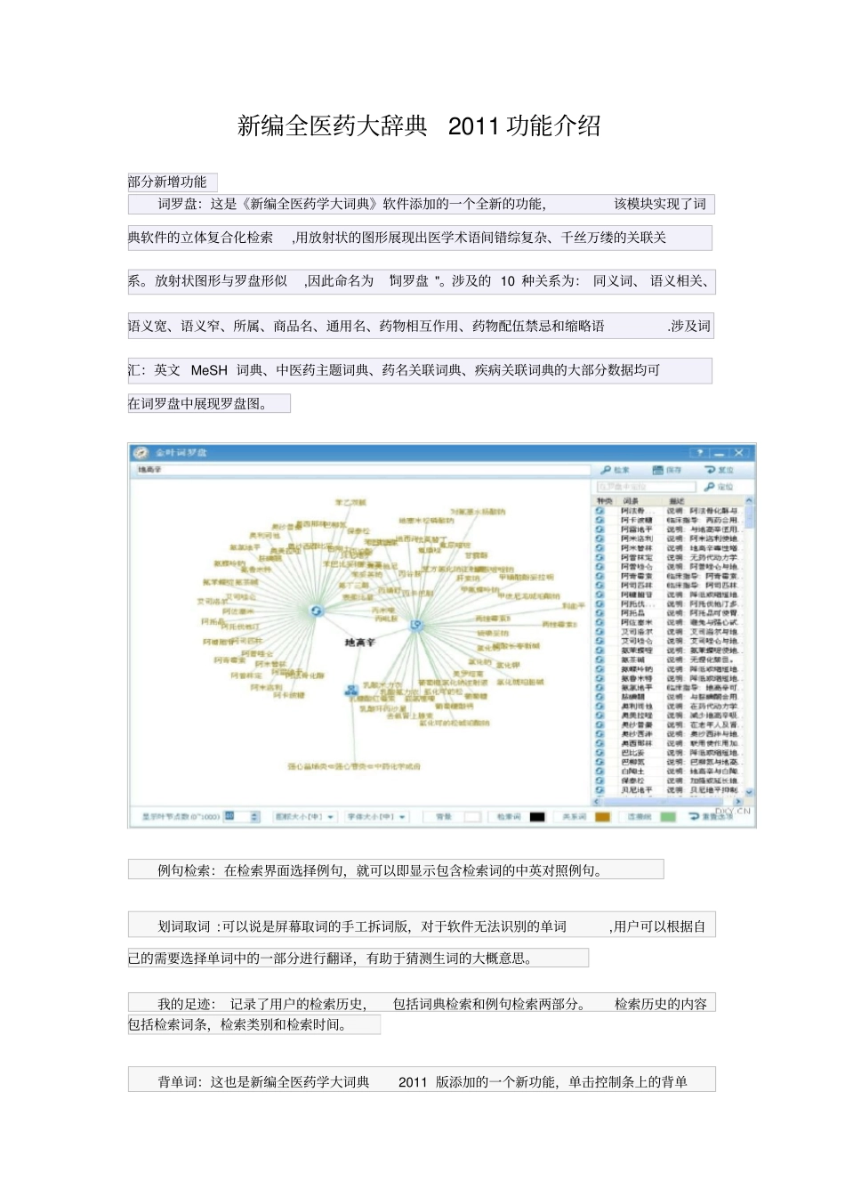 新编全医药大辞典功能介绍_第1页