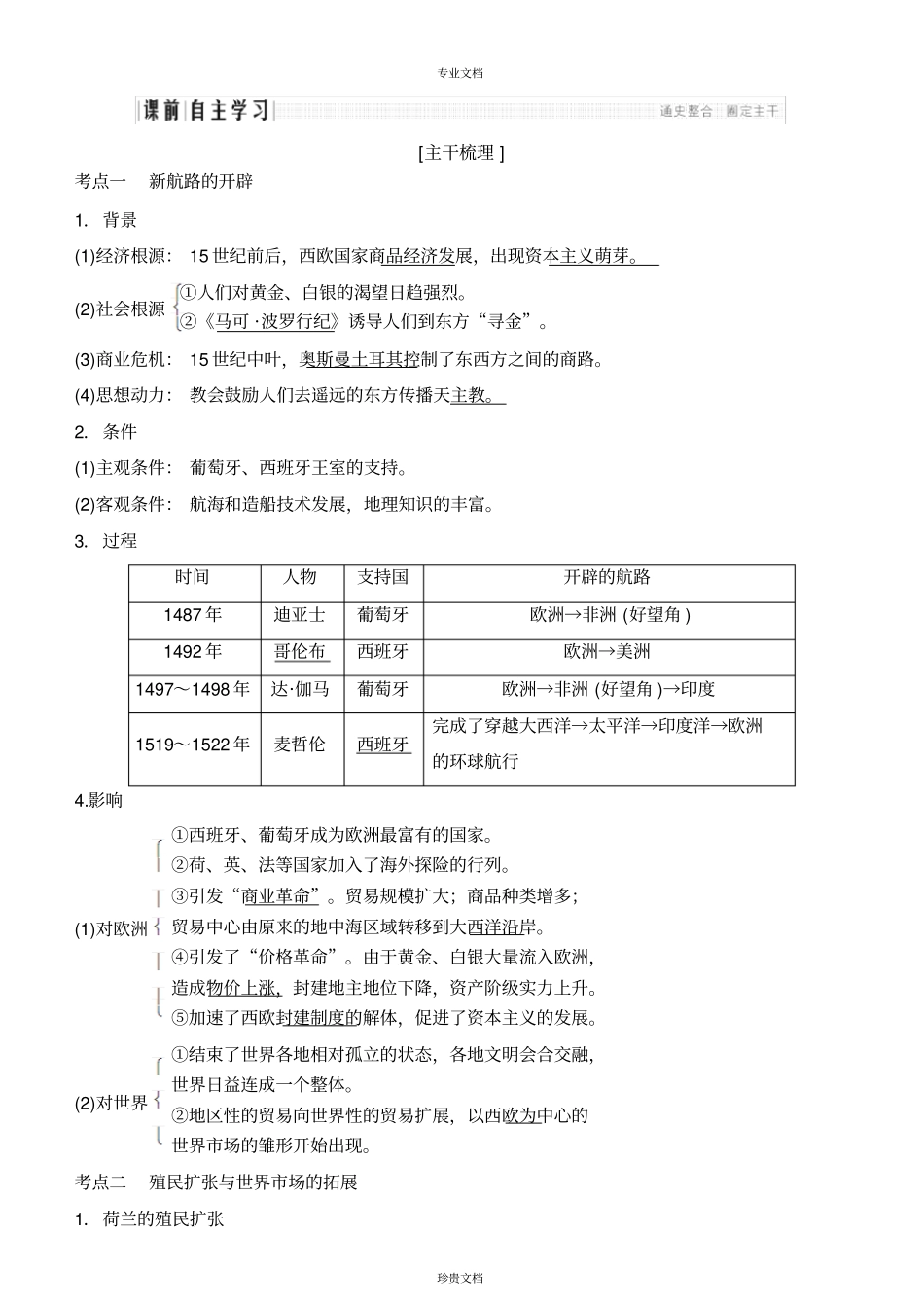 新航路开辟与荷兰、英国等国的殖民扩张讲义_第2页