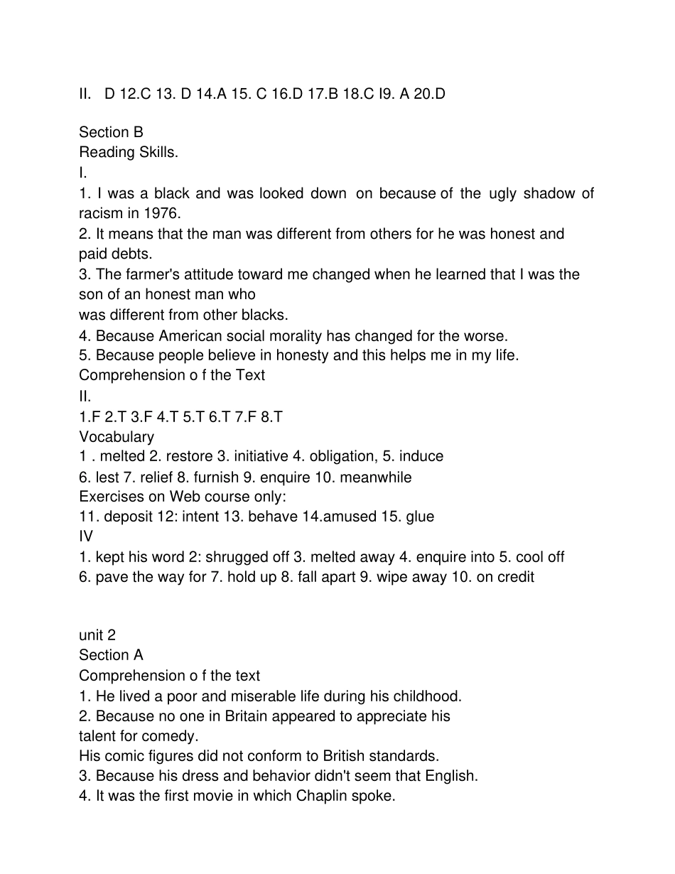 新视野大学英语读写教程4课后习题答案_第3页