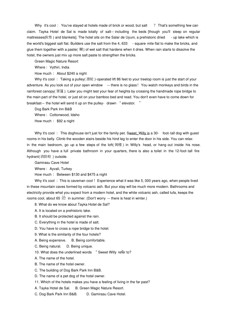 新课标外研版英语必修一Module4ASocialSurvey—_第3页