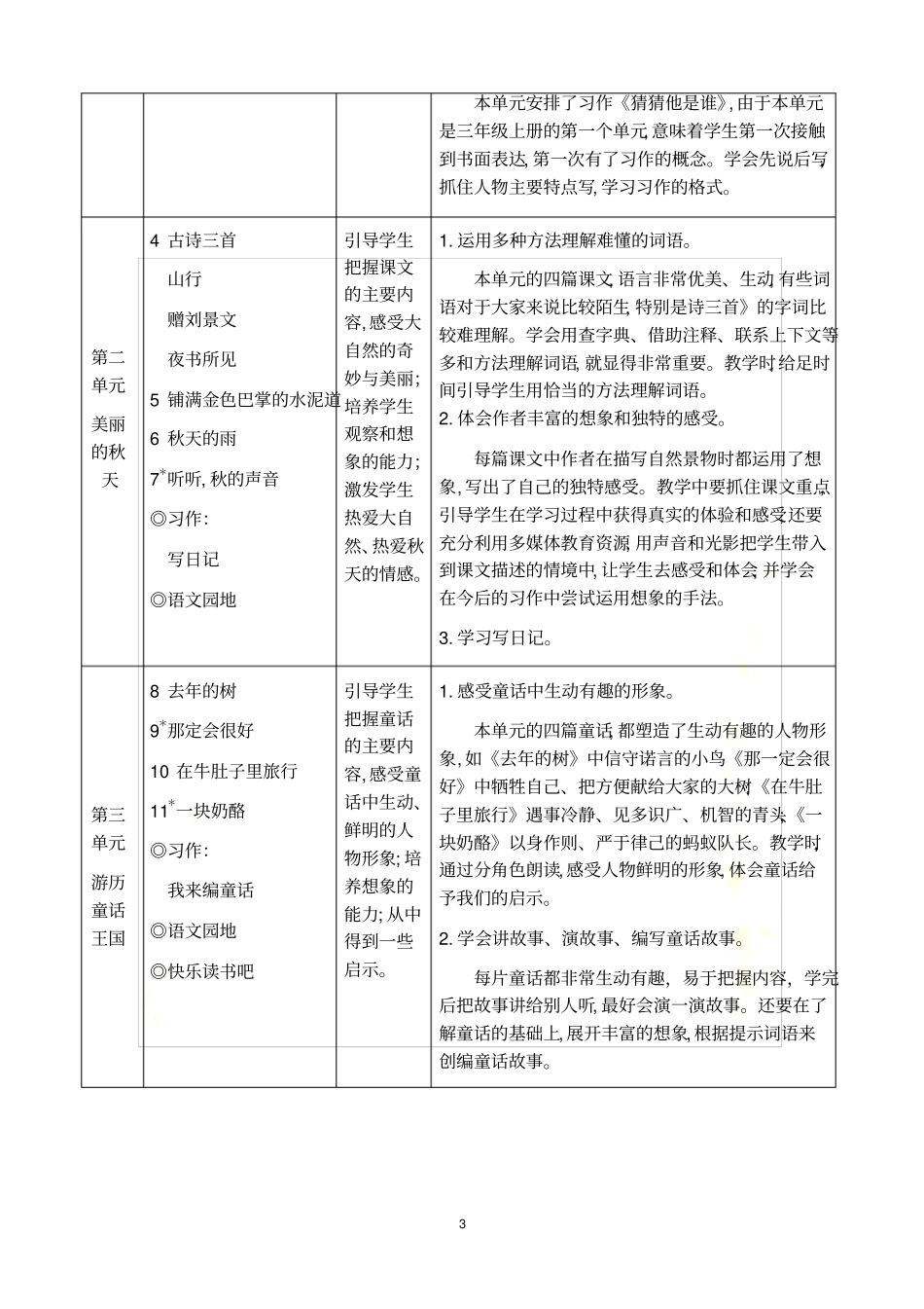 新部编版语文三年级上册教材分析_第3页