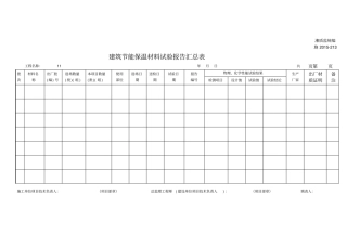 施201213建筑节能保温材料试验报告汇总表