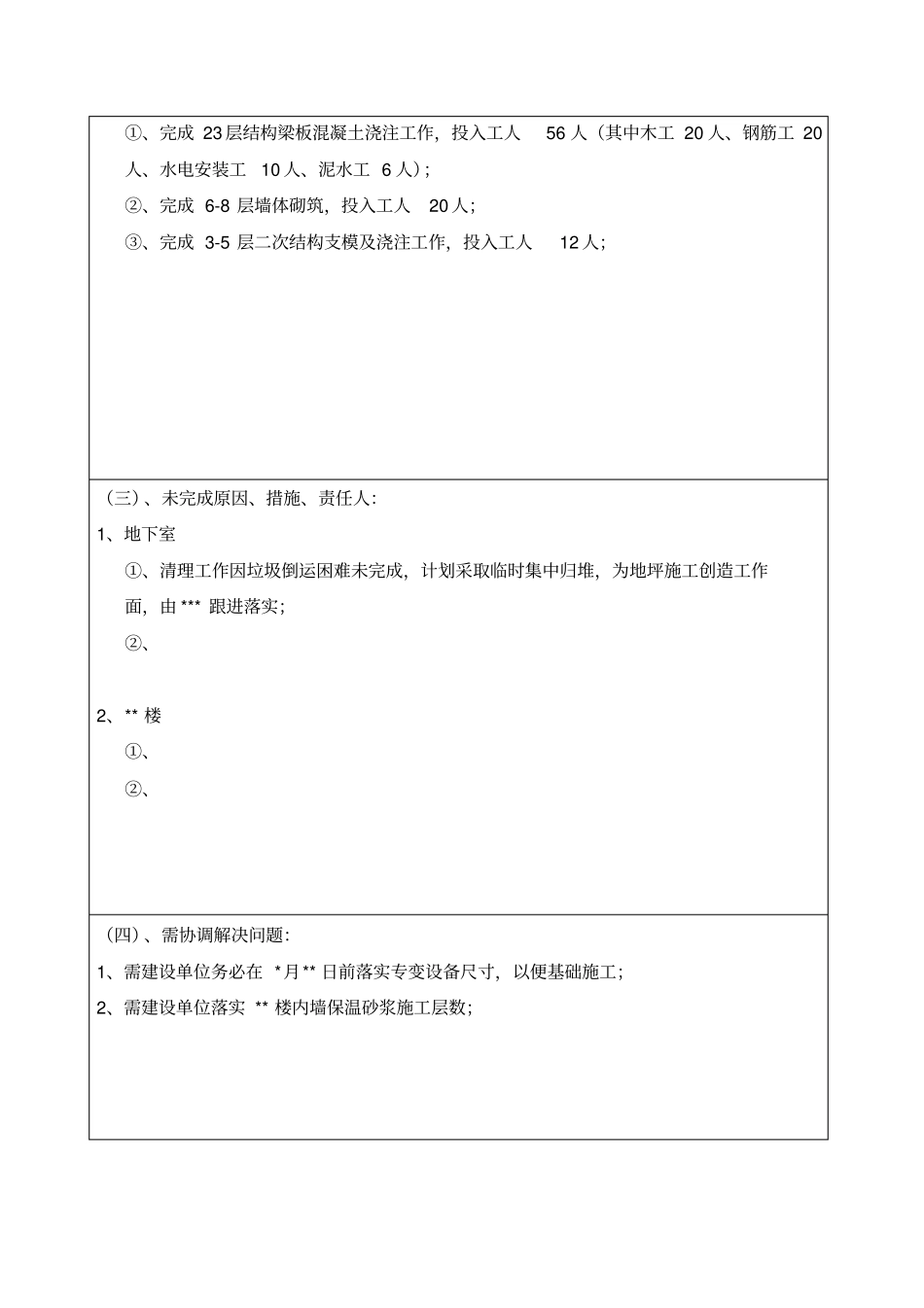 施工单位周报模板_第3页