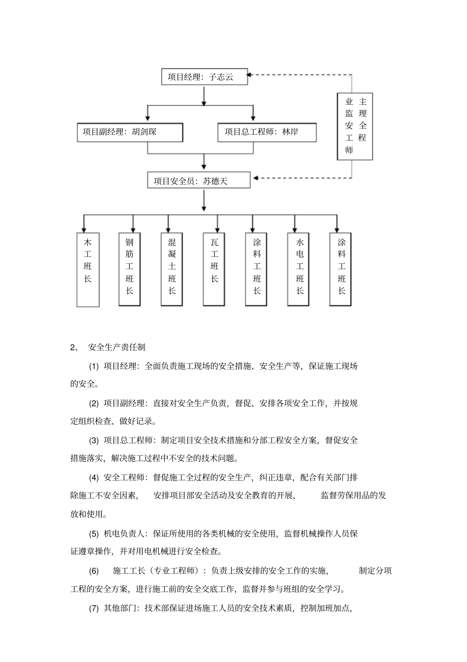 施工安全管理组织机构_第2页