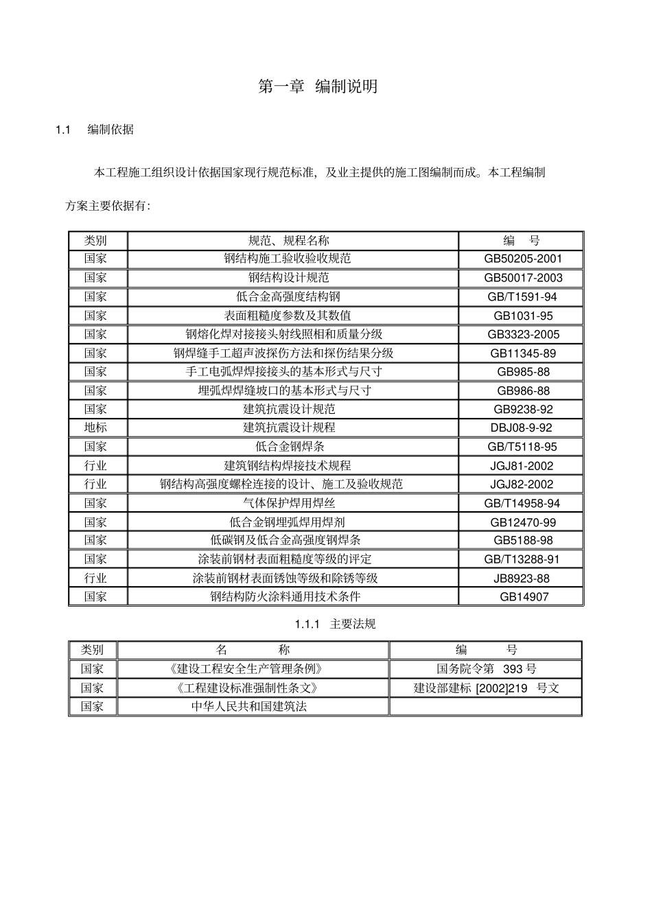 施工方案钢结构专项安装通用版_第2页