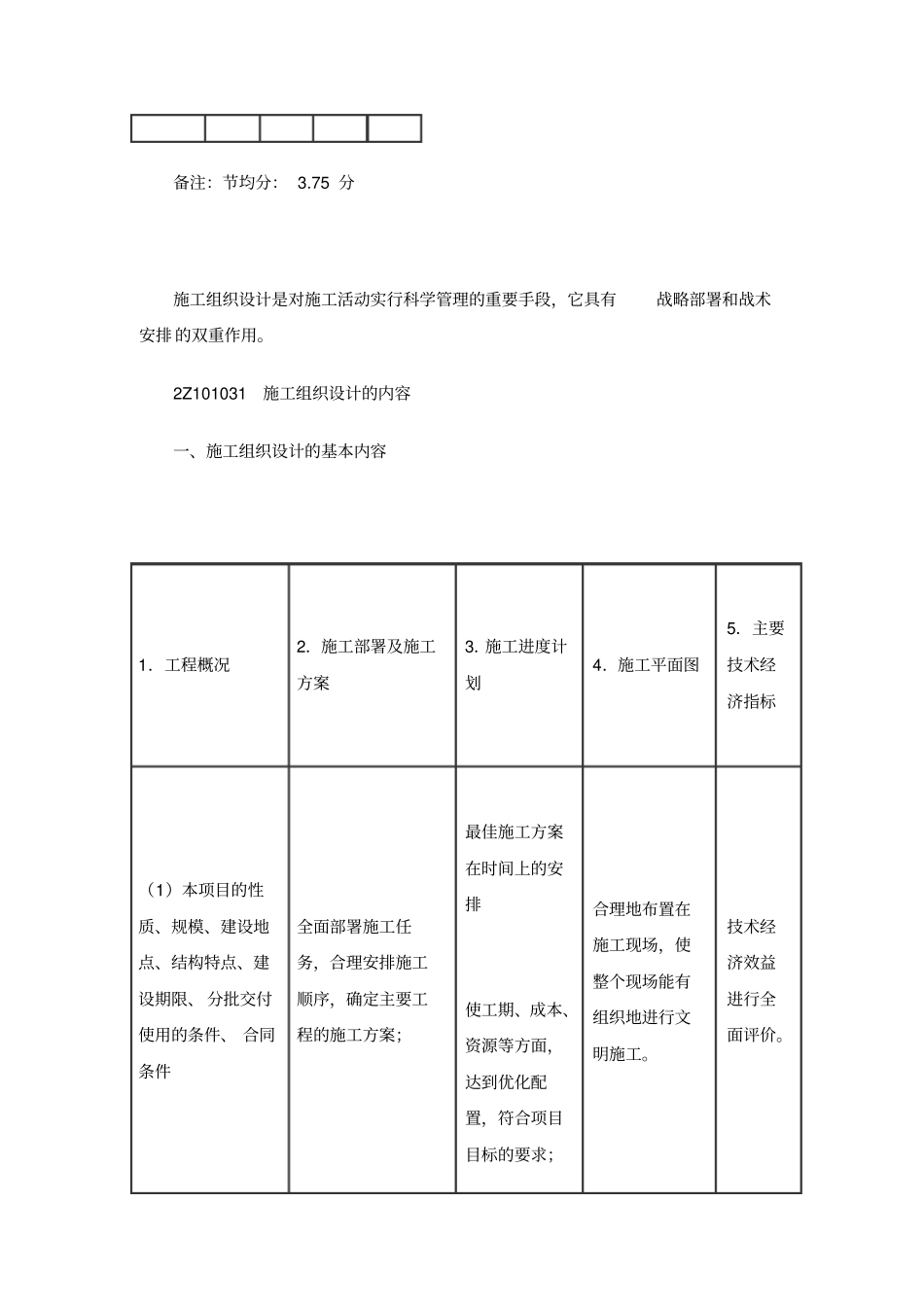 施工组织设计的内容和编制方法概述_第2页