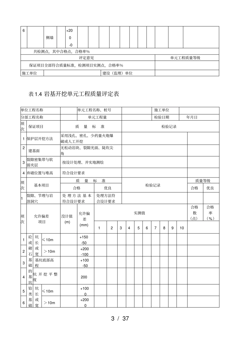 施工质量评定表_第3页