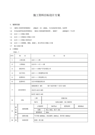 施工资料目标设计方案d