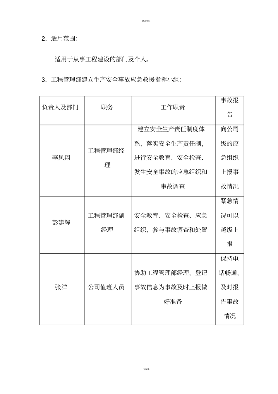 施工项目安全预防监控措施及应急预案_第3页