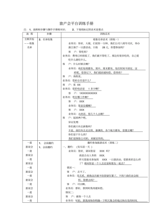 旅产会训练手册