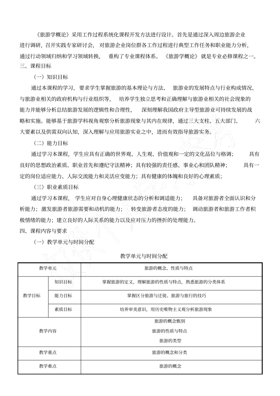 旅游学概论课程标准_第2页