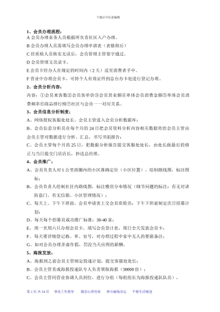 超市会员流程制度