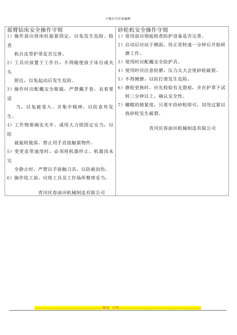 车间安全生产操作规章制度_第1页