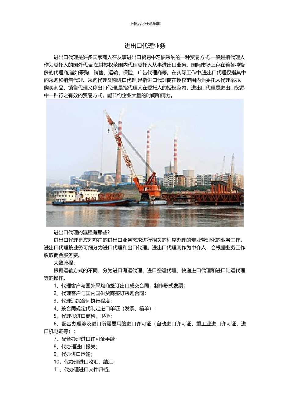 进出口代理业务_第1页