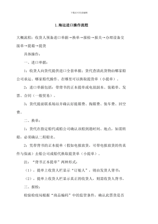 进口报关流程图