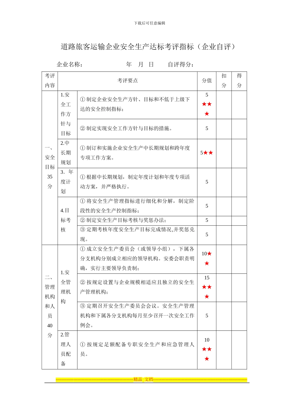 道路旅客运输企业安全生产达标考评指标_第1页