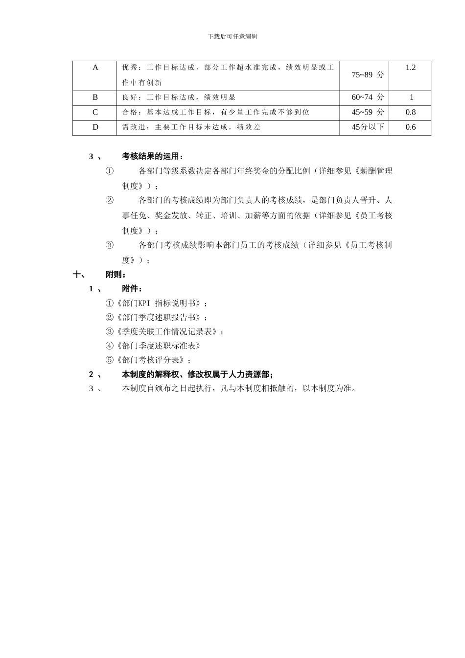 部门考核制度建立_第3页