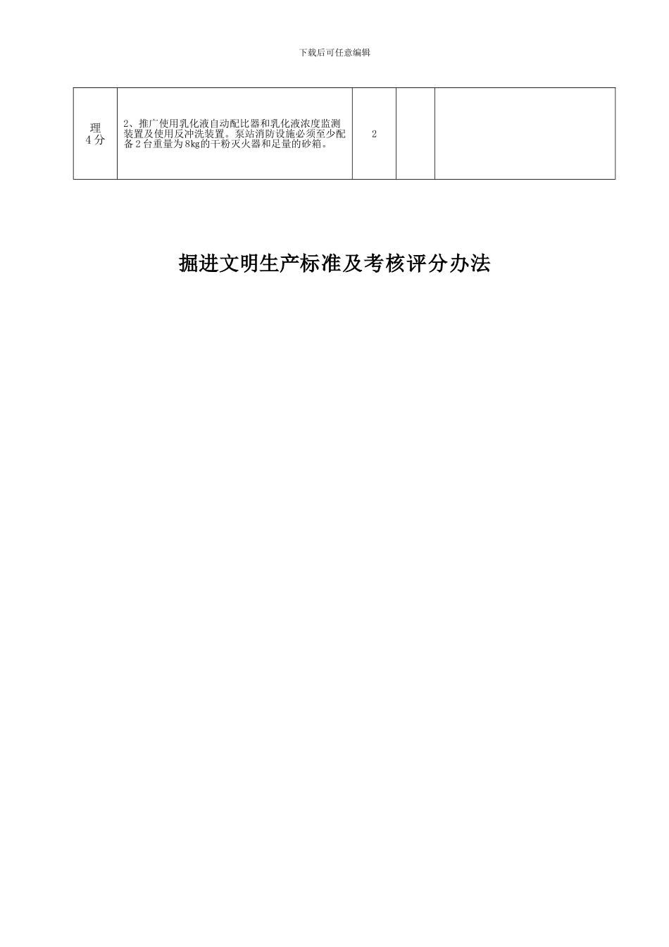 采煤安全质量标准化附加标准及考核评分办法._第3页