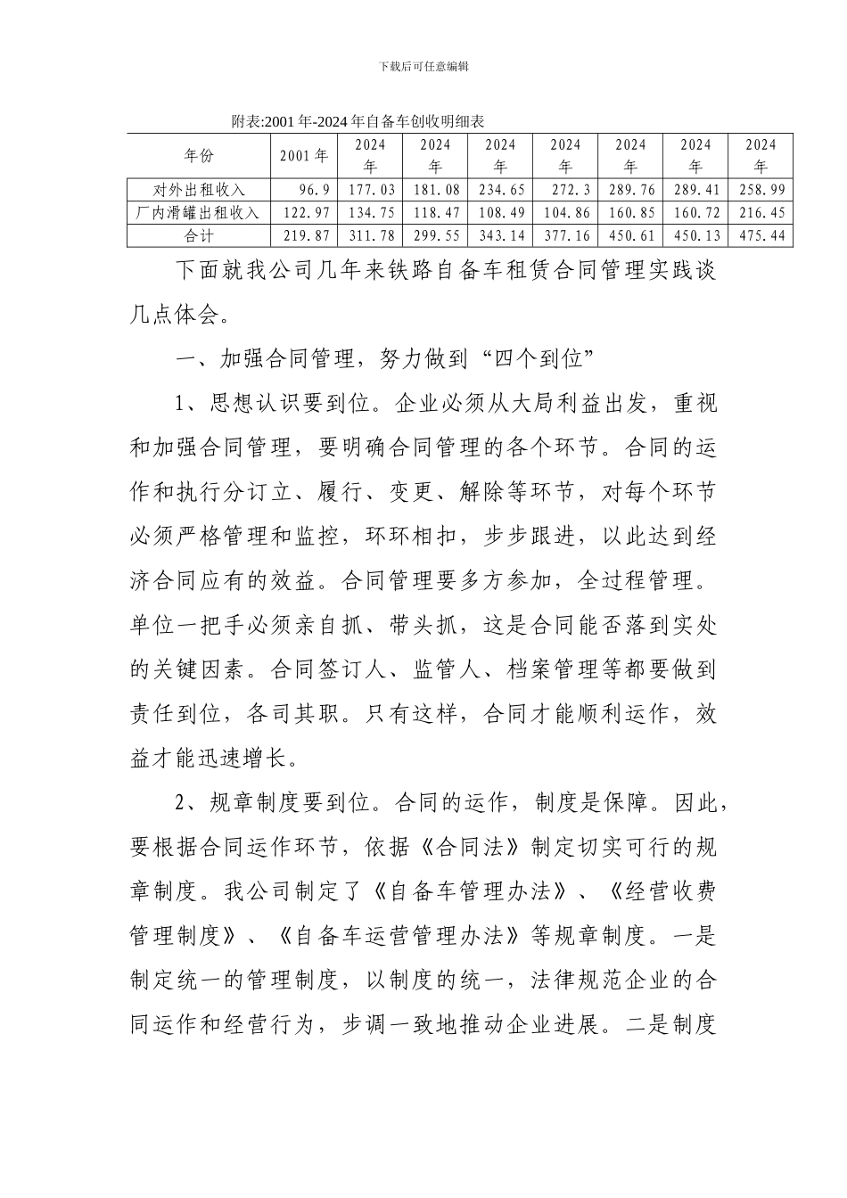 铁路自备车租赁合同管理体会_第2页