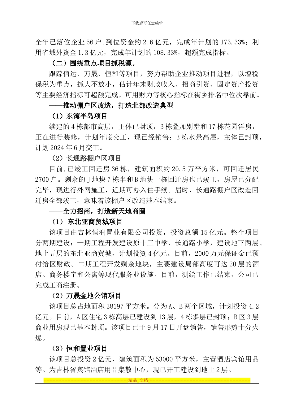 长通街道办事处2024年绩效汇报_第2页