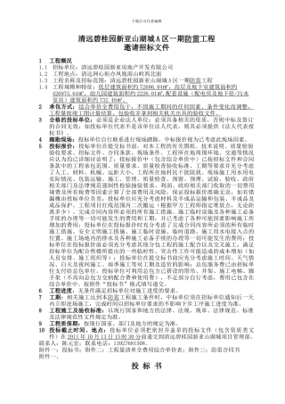 防雷邀请招标文件及合同