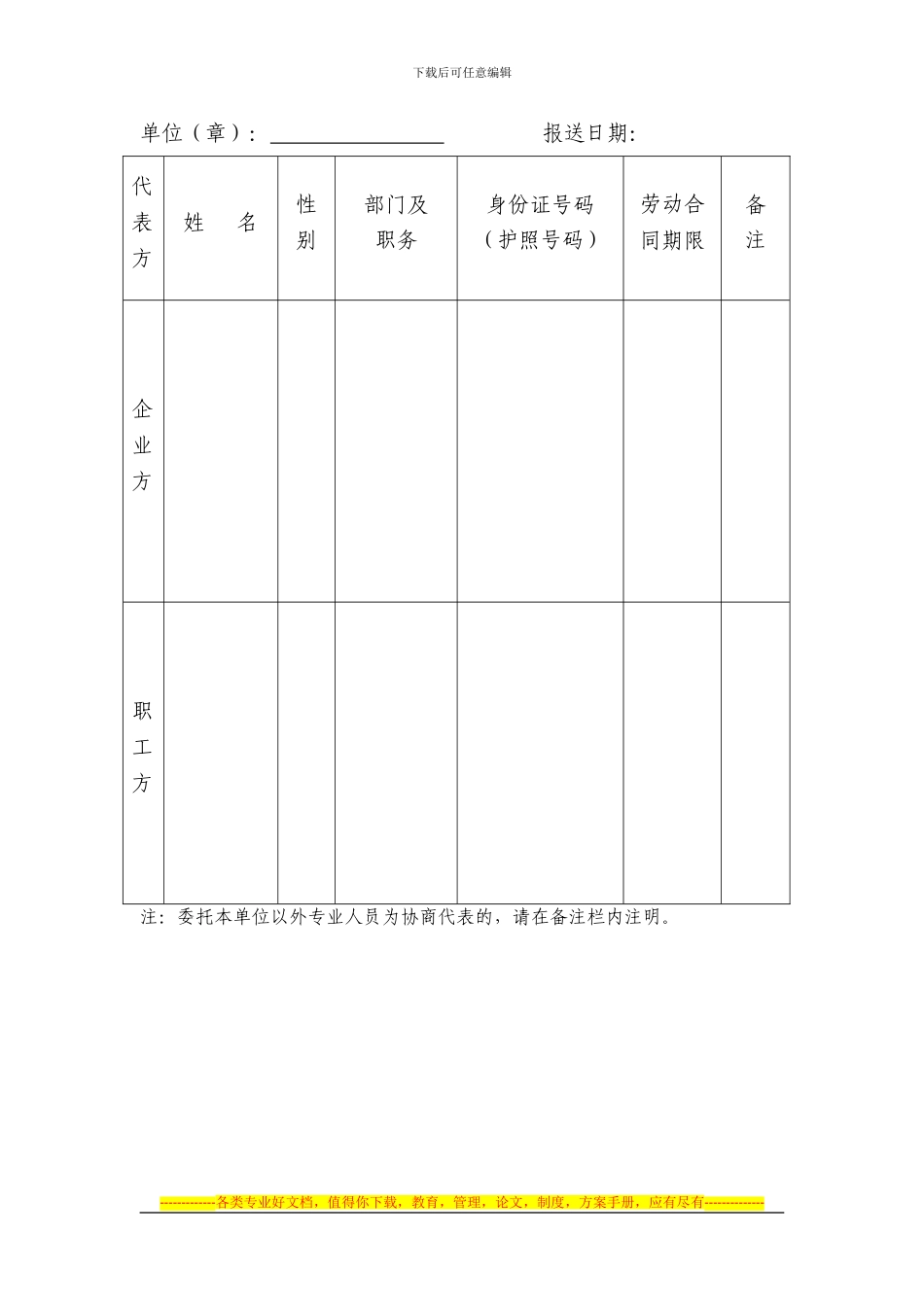 集体合同送审表1_第2页