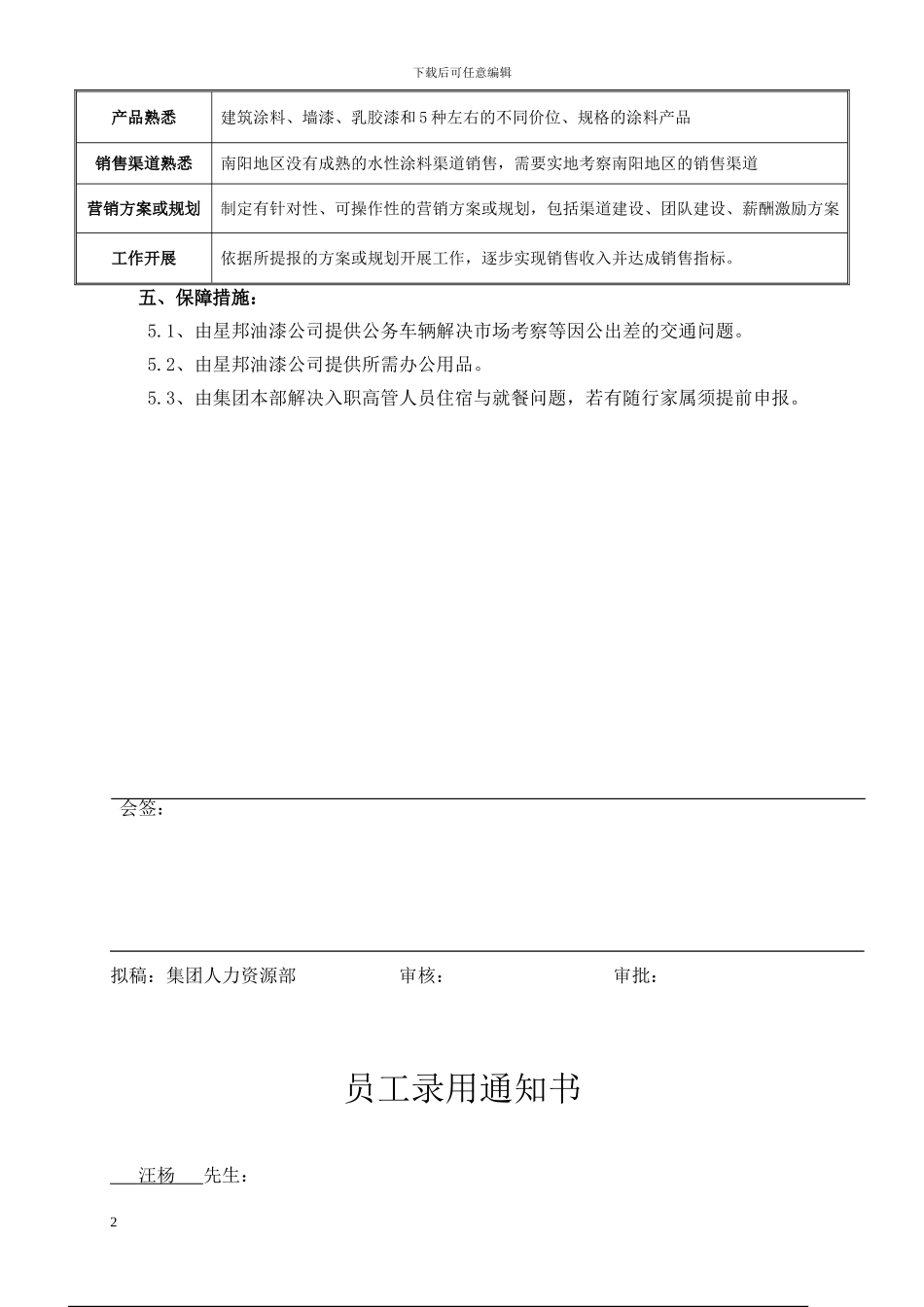集团助理部017酒店管理人员绩效协议_第2页