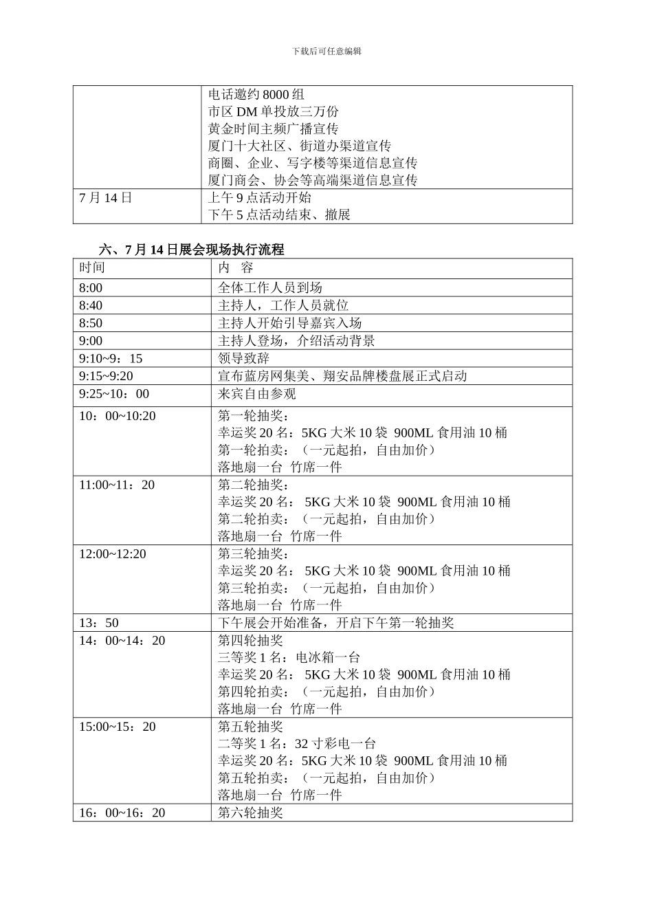 集美、翔安品牌楼盘展执行细案及合作协议_第3页