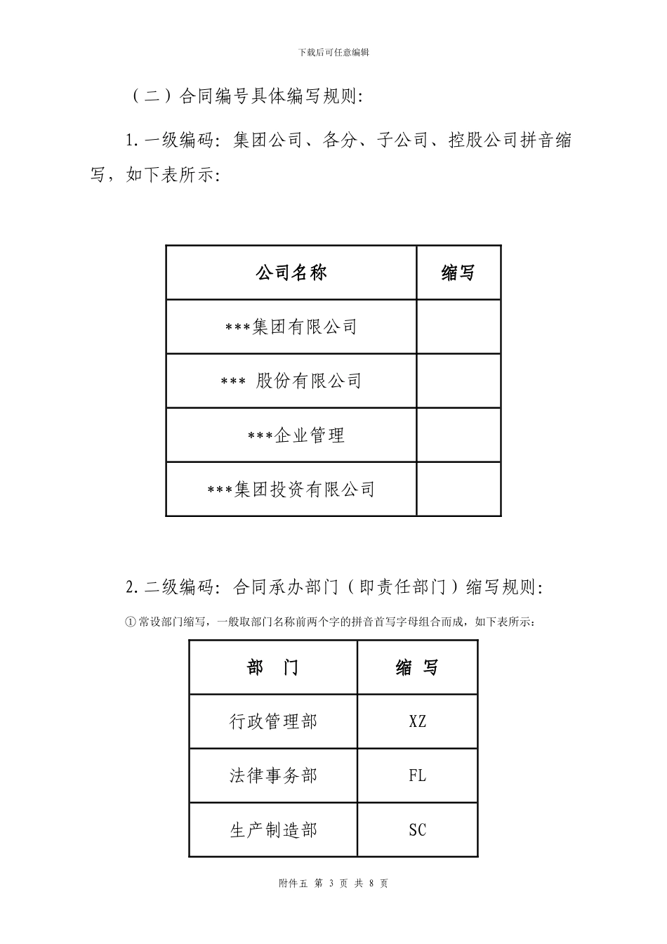 集团有限公司合同编号规则_第3页