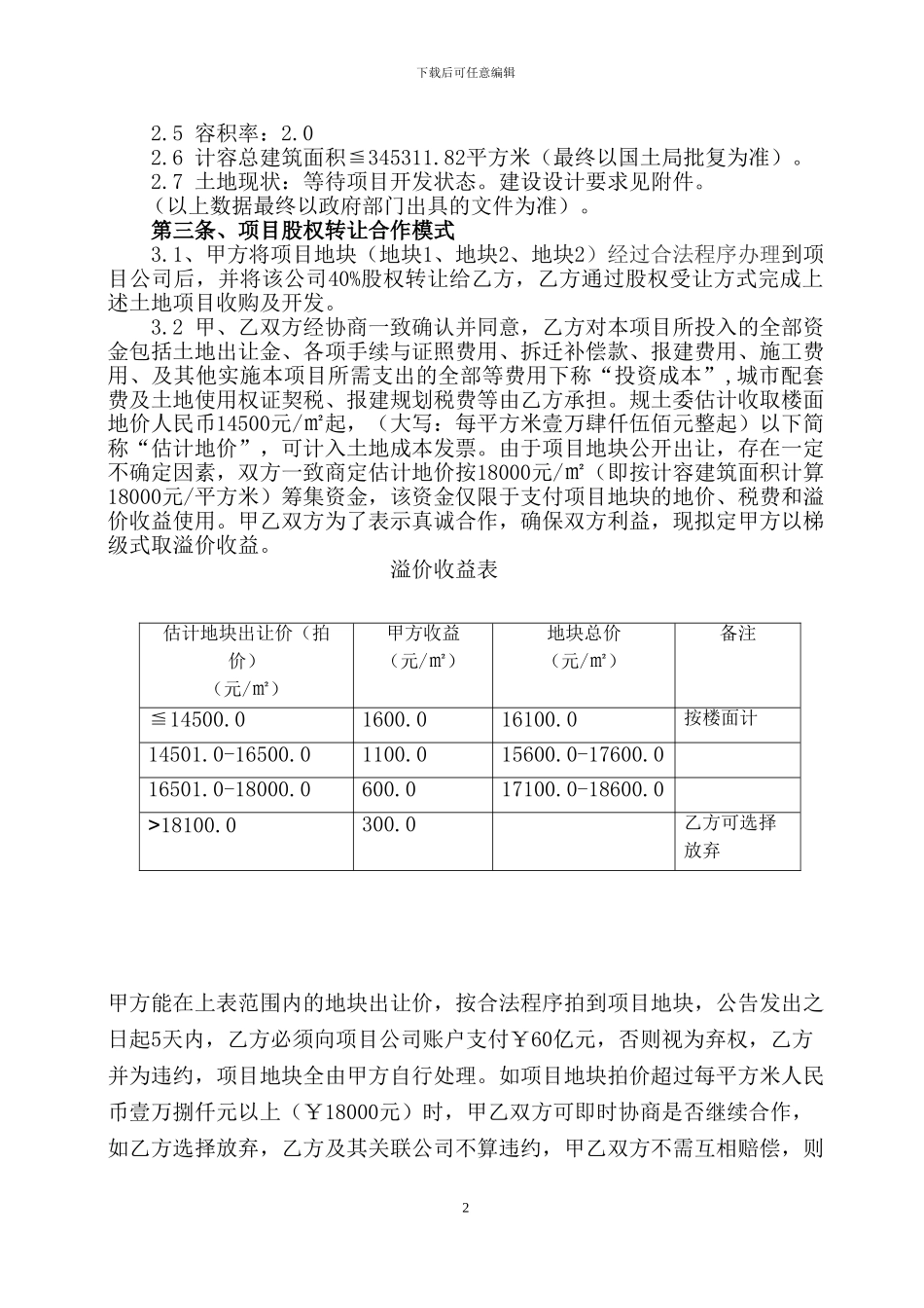 项目股权框架协议2024.0725_第2页