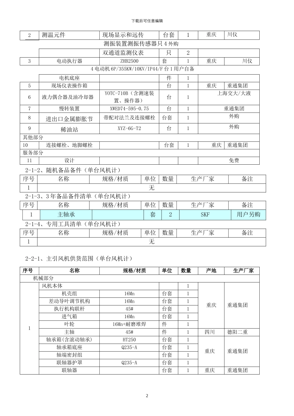 风机-技术协议_第3页