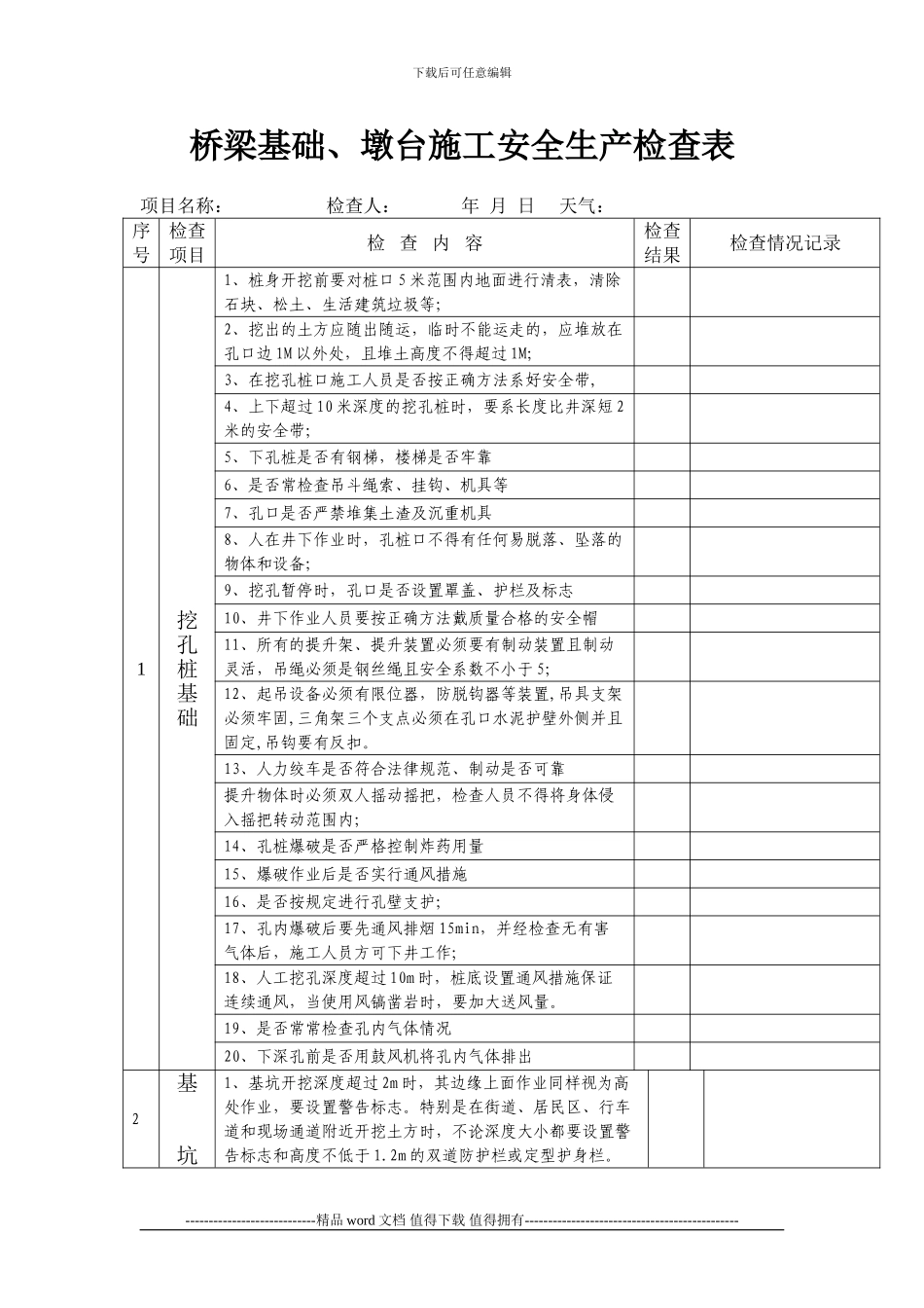 0-2施工现场检查表_第2页