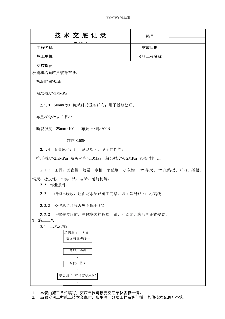 017-增强水泥空心条板隔墙施工工艺_第2页