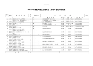 081308食品科学与工程专业考试计划简表95
