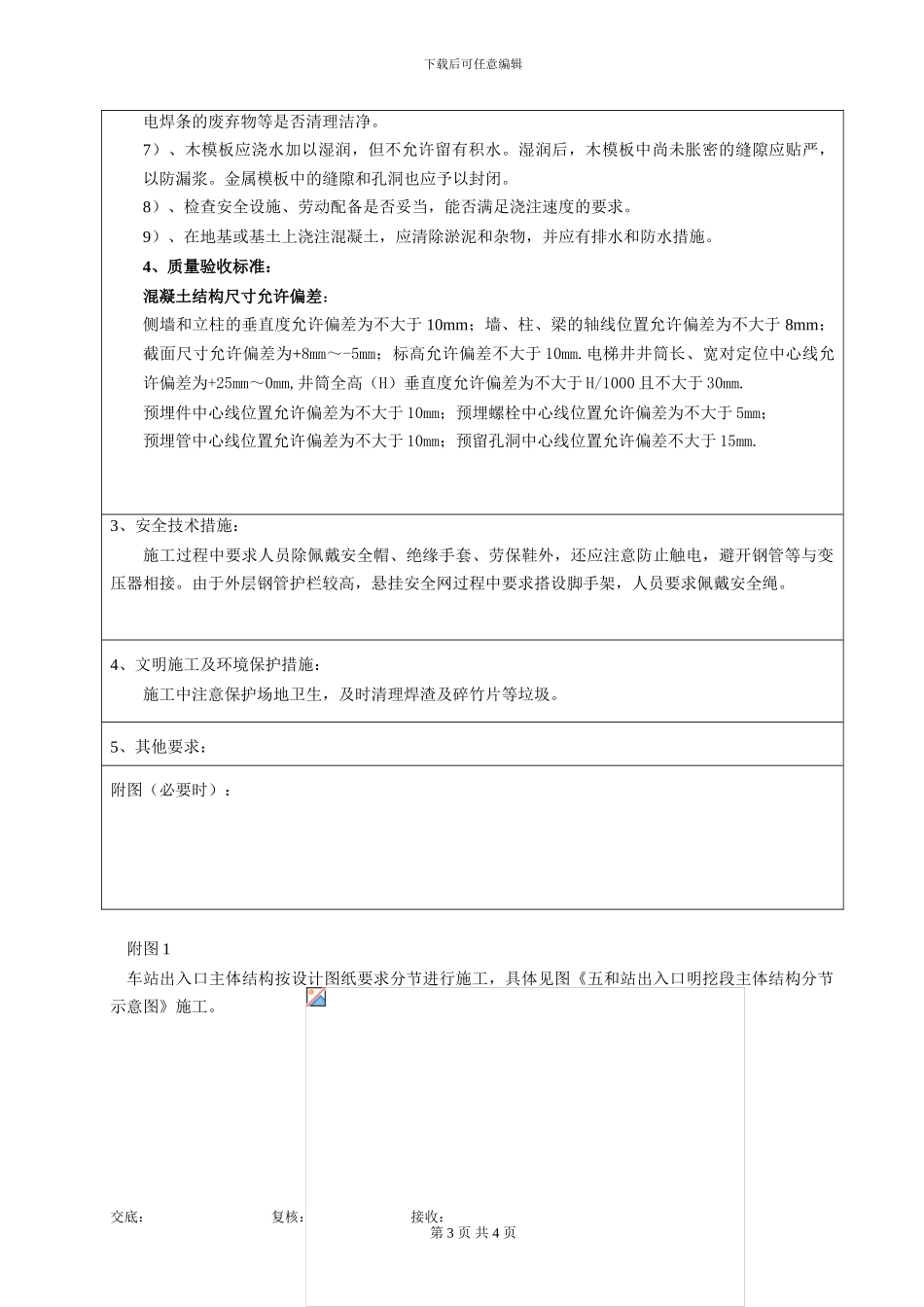 1#-出入口明挖段混凝土施工技术交底书_第3页