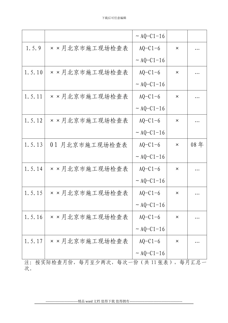 1.5北京市施工现场检查表_第3页