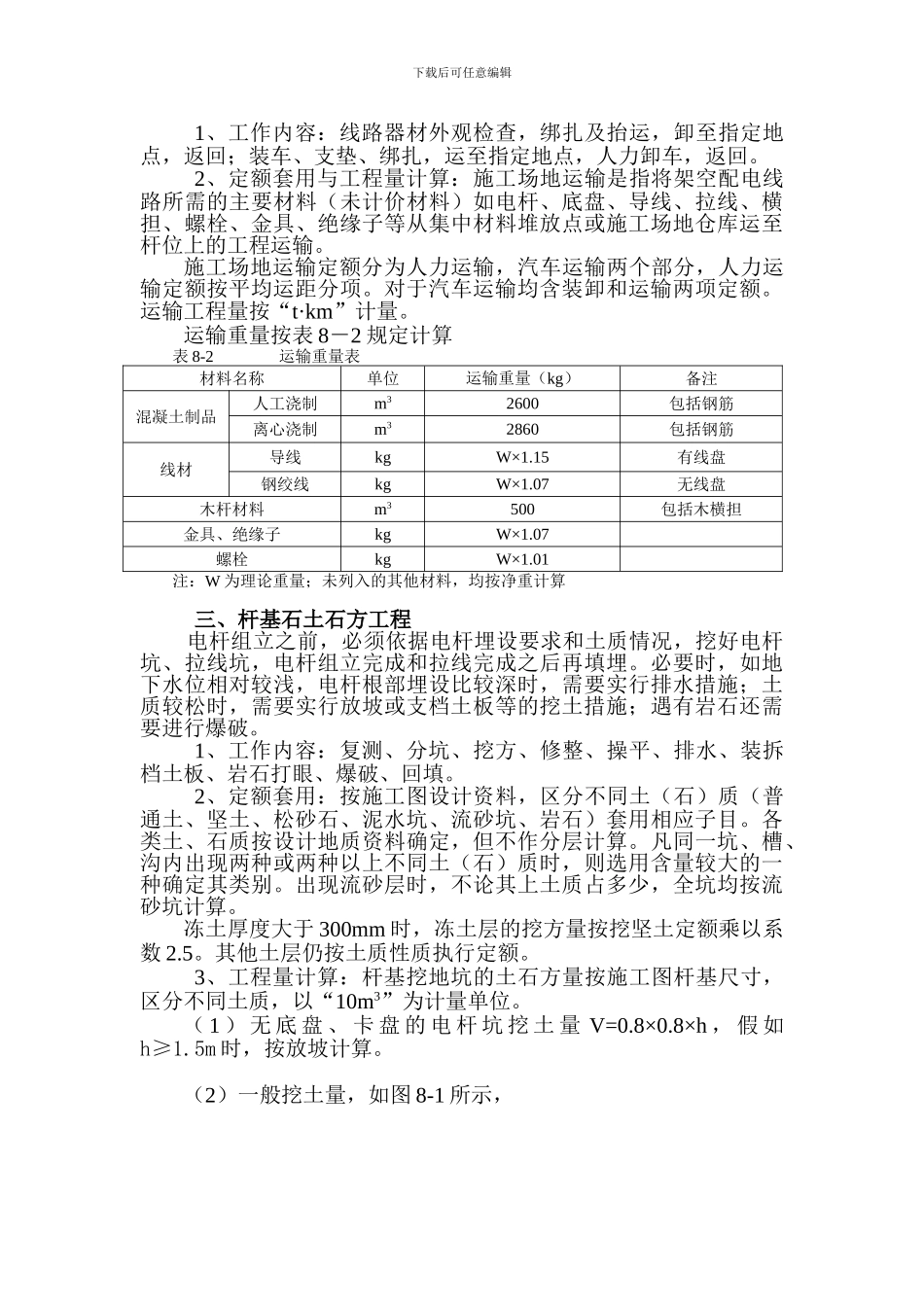 10kV线路工程施工图预算工作_第3页