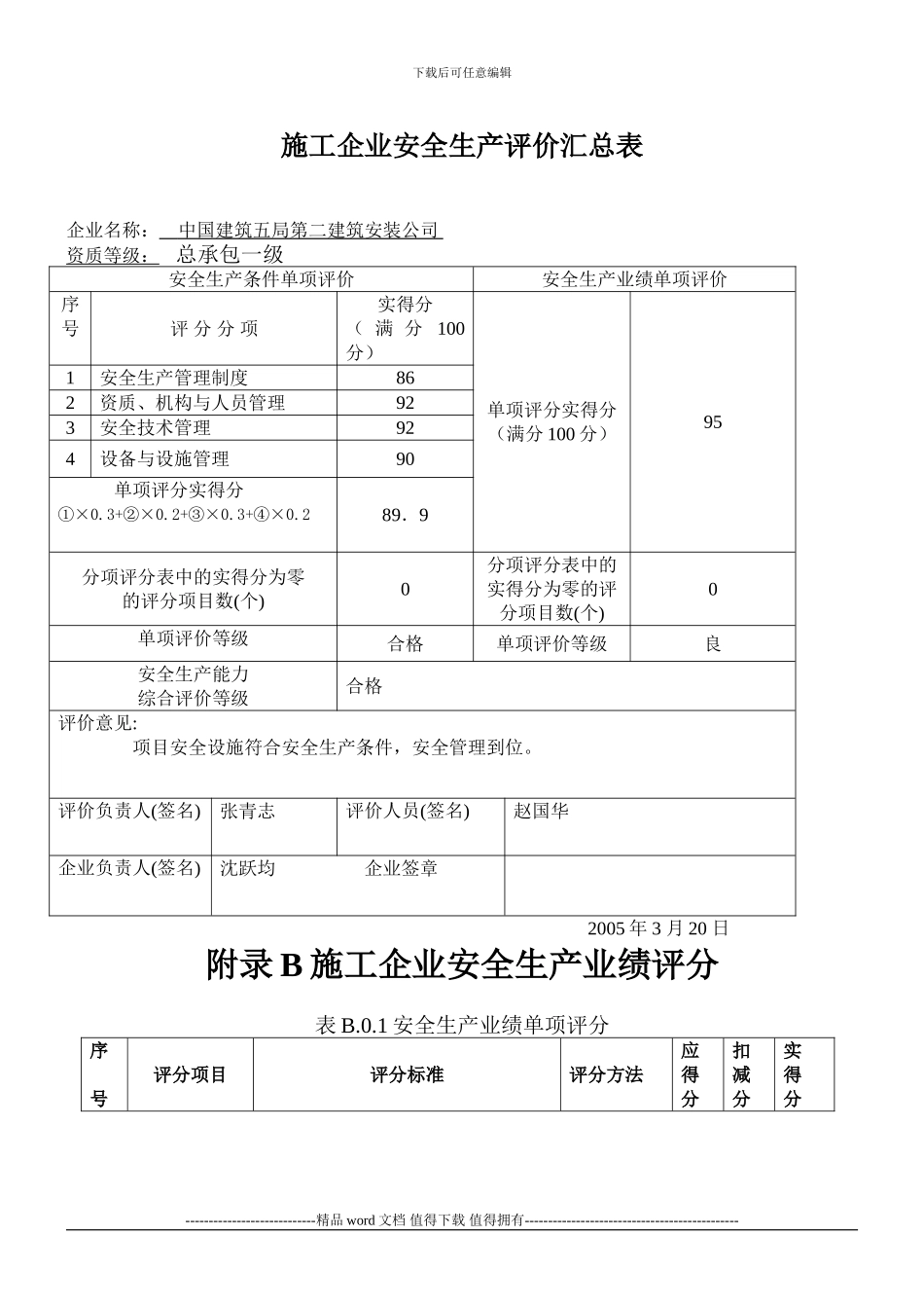 11、施工企业安全生产平价及项目安全生产评价_第1页