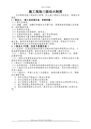 15-施工现场三级动火审批制度及附表