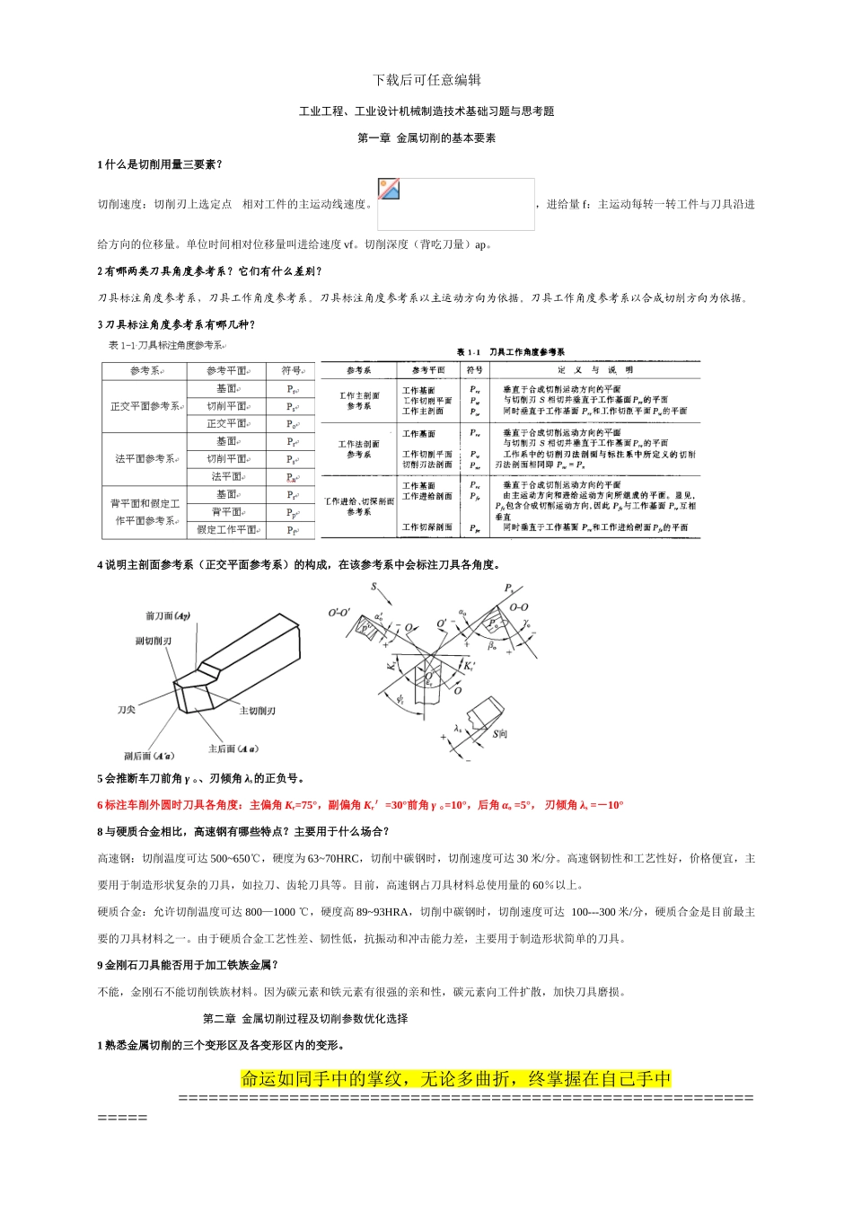 15工业工程、设计机械制造技术基础习题1_第1页