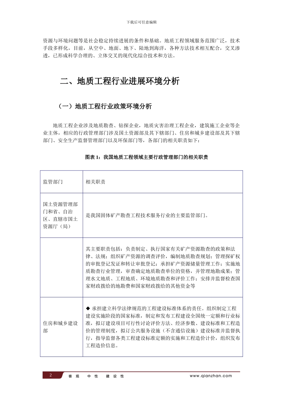 2024-2024年中国地质工程行业市场竞争与投资预测分析报告_第3页