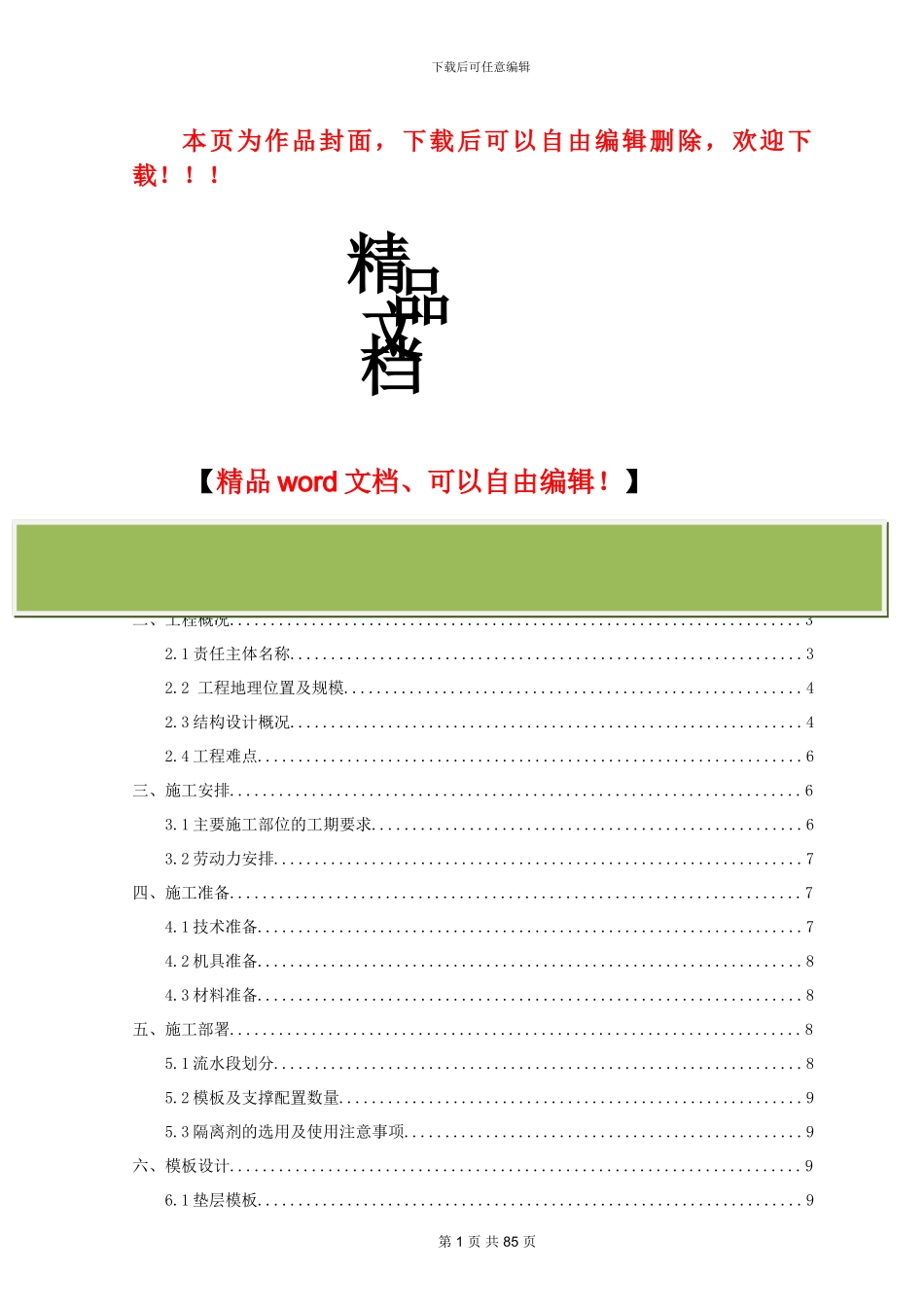 2024.4.24模板工程方案_第1页