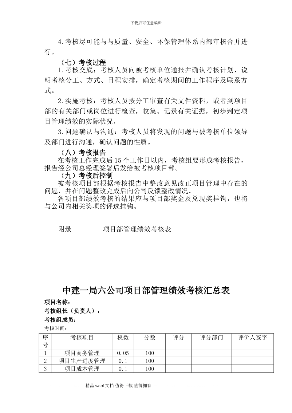 20240521施工项目管理考核办法_第3页