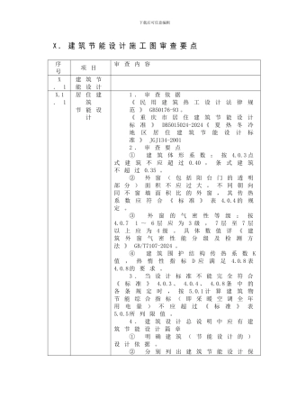 2024424建筑节能设计施工图审查要点