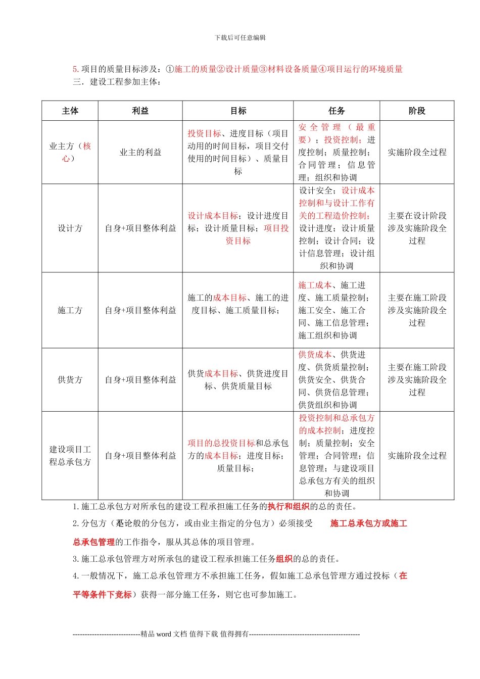 2024二级建造师施工管理新版重点笔记_第2页