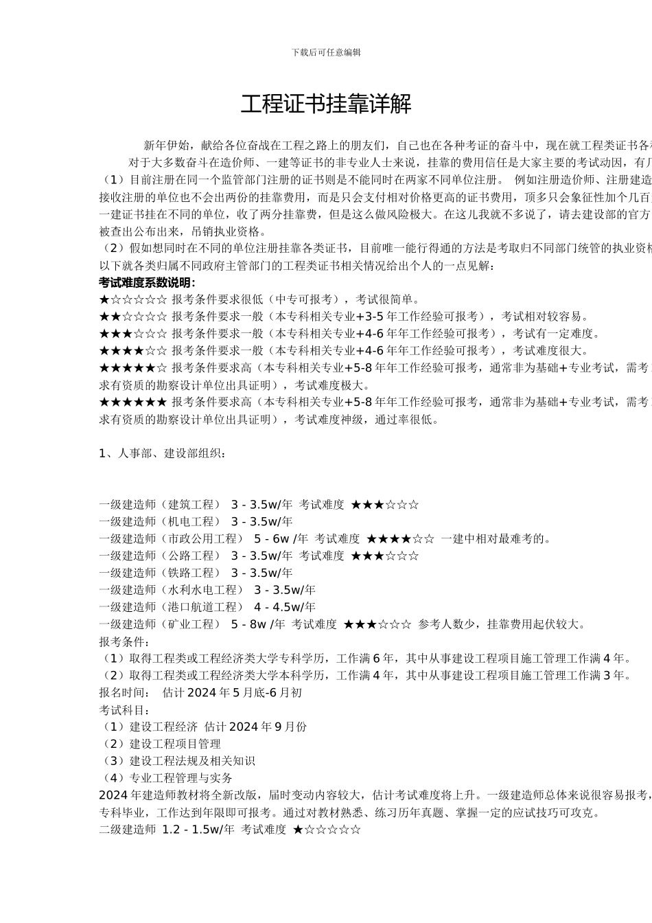 2024工程类证书挂靠详解_第1页