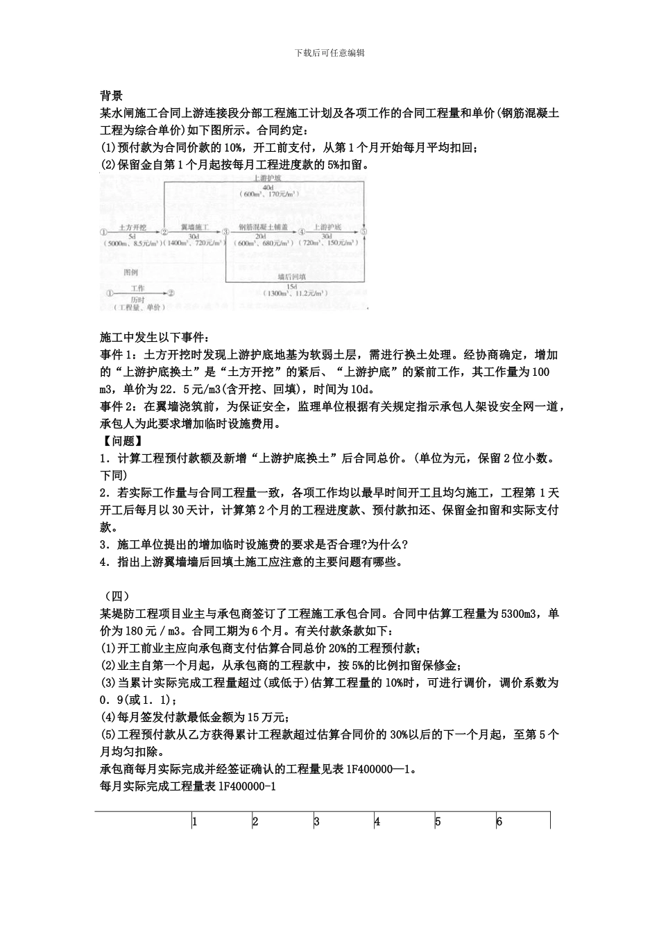 2024年一级建造师《水利水电工程管理与实务》模拟试卷_第3页