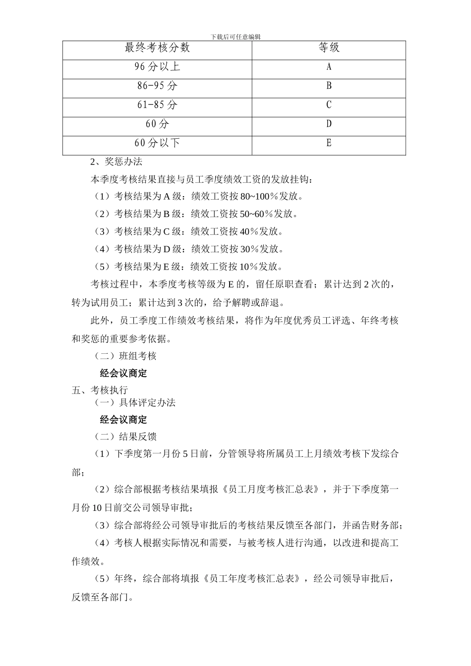 2024年工程公司绩效考核办法_第3页