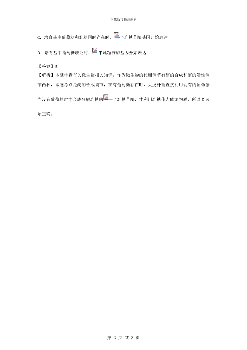 2024年高考生物试题分类汇编——微生物及发酵工程_第3页