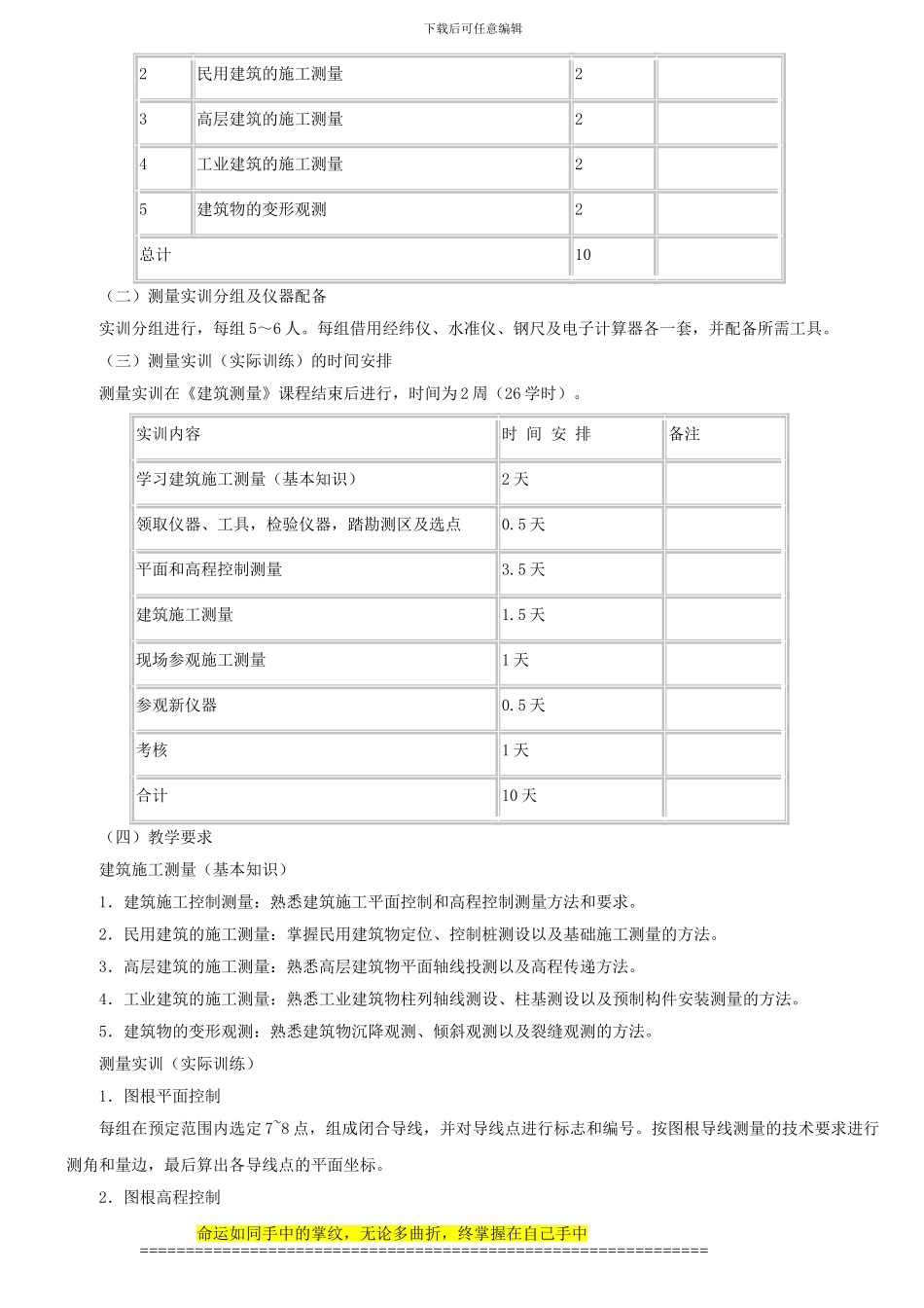 2024春学期建筑施工与管理集中实践安排_第3页